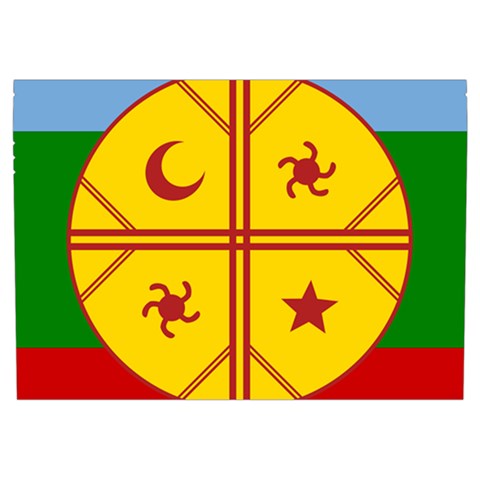 Flag Of The Mapuches Everyday Shoulder Bag with Pouch Bag from ArtsNow.com Front Pocket