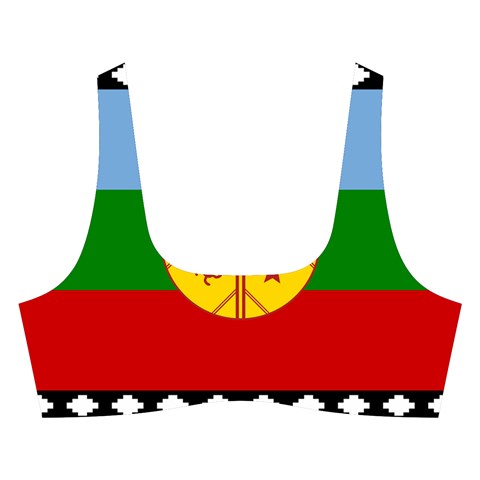Flag Of The Mapuches Cross Back Hipster Bikini Set from ArtsNow.com Front