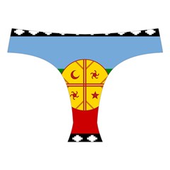 Flag Of The Mapuches Cross Back Hipster Bikini Set from ArtsNow.com Front Under