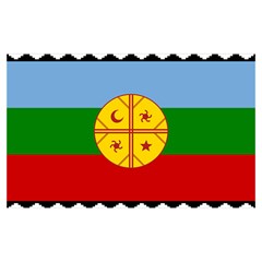 Flag Of The Mapuches Kids  Hooded Rain Ponchos from ArtsNow.com Pocket Cover