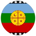 Flag Of The Mapuches Round Trivet