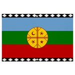 Flag Of The Mapuches Banner and Sign 6  x 4 