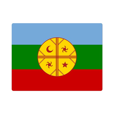 Flag Of The Mapuches Premium Plush Fleece Blanket (Mini) from ArtsNow.com 35 x27  Blanket Front