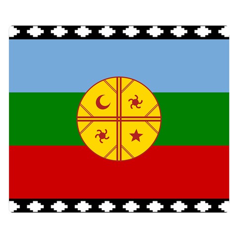 Flag Of The Mapuches Premium Plush Fleece Blanket (Small) from ArtsNow.com 50 x40  Blanket Front