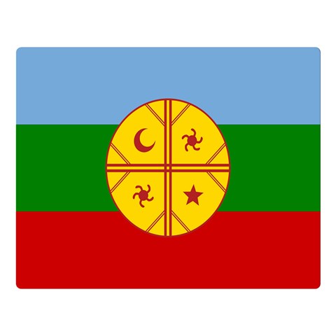 Flag Of The Mapuches Premium Plush Fleece Blanket (Large) from ArtsNow.com 80 x60  Blanket Front