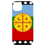 Flag Of The Mapuches iPhone 14 Plus Black UV Print PC Hardshell Case