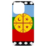 Flag Of The Mapuches iPhone 14 Pro Max Black UV Print PC Hardshell Case