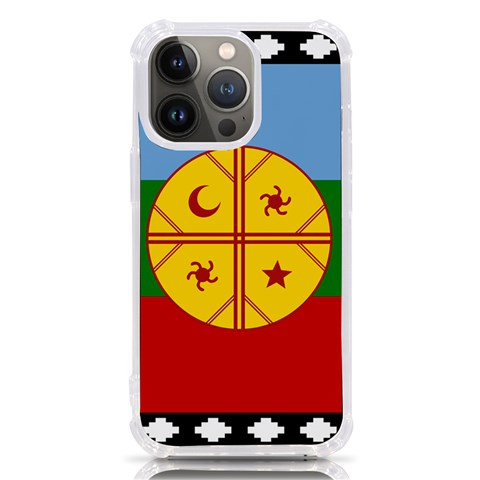 Flag Of The Mapuches iPhone 13 Pro TPU UV Print Case from ArtsNow.com Front