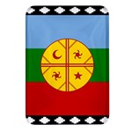 Flag Of The Mapuches Rectangular Glass Fridge Magnet (4 pack)