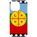 Flag Of The Mapuches iPhone 15 Pro Max Black UV Print PC Hardshell Case