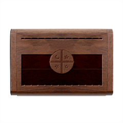 Flag Of The Mapuches Wood Oval USB Flash Drive from ArtsNow.com Box