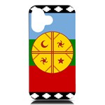 Flag Of The Mapuches iPhone 16 Black UV Print PC Hardshell Case