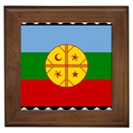 Flag Of The Mapuches Svg Framed Tile