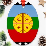 Flag Of The Mapuches Svg Ornament (Oval)