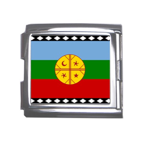 Flag Of The Mapuches Svg Mega Link Italian Charm (18mm) from ArtsNow.com Front