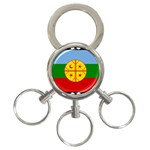 Flag Of The Mapuches Svg 3-Ring Key Chain