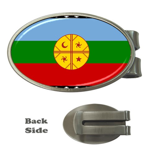 Flag Of The Mapuches Svg Money Clips (Oval)  from ArtsNow.com Front