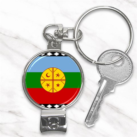 Flag Of The Mapuches Svg Nail Clippers Key Chain from ArtsNow.com Front