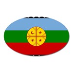 Flag Of The Mapuches Svg Oval Magnet