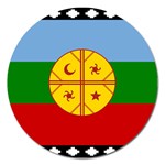 Flag Of The Mapuches Svg Magnet 5  (Round)