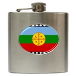Flag Of The Mapuches Svg Hip Flask (6 oz)