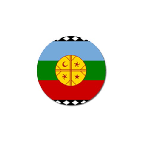 Flag Of The Mapuches Svg Golf Ball Marker from ArtsNow.com Front