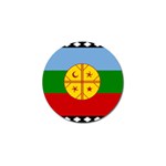 Flag Of The Mapuches Svg Golf Ball Marker
