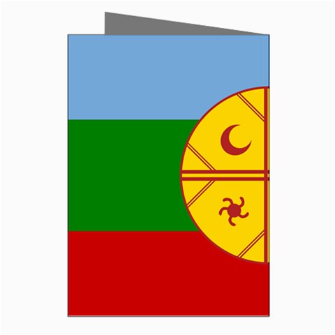 Flag Of The Mapuches Svg Greeting Cards (Pkg of 8) from ArtsNow.com Right