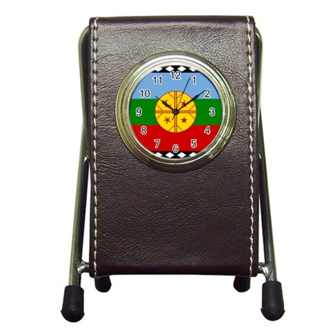 Flag Of The Mapuches Svg Pen Holder Desk Clock from ArtsNow.com Front