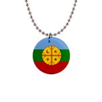 Flag Of The Mapuches Svg 1  Button Necklace