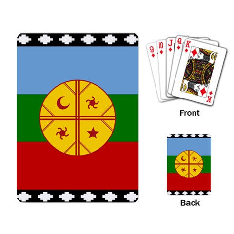 Flag Of The Mapuches Svg Playing Cards Single Design (Rectangle) from ArtsNow.com Back