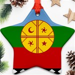 Flag Of The Mapuches Svg Star Ornament (Two Sides)