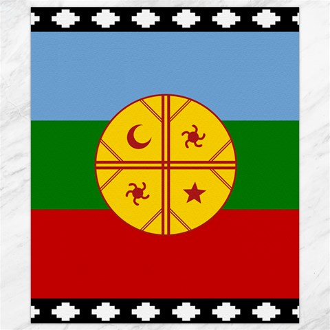 Flag Of The Mapuches Svg Canvas 8  x 10  from ArtsNow.com 8.15 x9.66  Canvas - 1