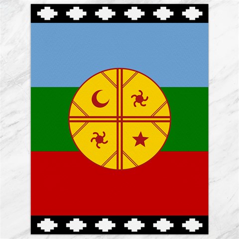 Flag Of The Mapuches Svg Canvas 12  x 16  from ArtsNow.com 11.86 x15.41  Canvas - 1