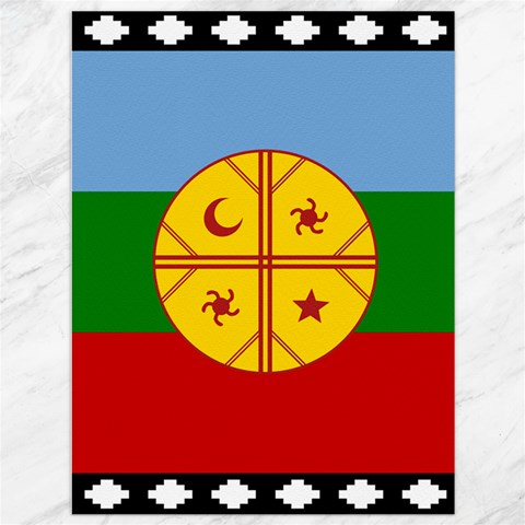 Flag Of The Mapuches Svg Canvas 36  x 48  from ArtsNow.com 35.26 x46.15  Canvas - 1