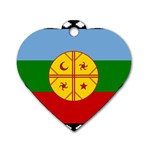 Flag Of The Mapuches Svg Dog Tag Heart (Two Sides)