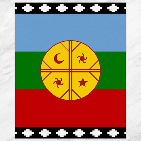 Flag Of The Mapuches Svg Canvas 11  x 14  from ArtsNow.com 10.95 x13.48  Canvas - 1