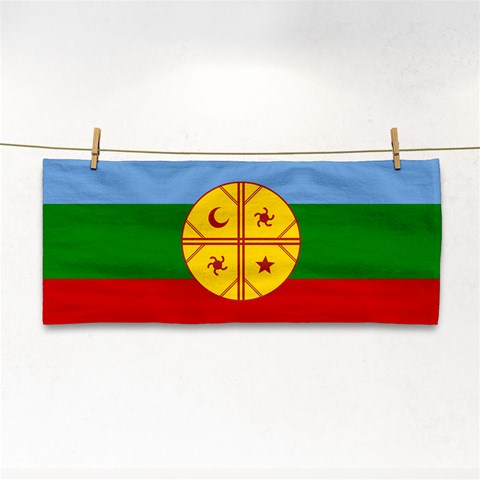 Flag Of The Mapuches Svg Hand Towel from ArtsNow.com Front