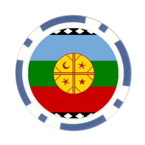 Flag Of The Mapuches Svg Poker Chip Card Guard (10 pack) from ArtsNow.com Front