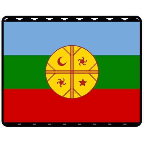 Flag Of The Mapuches Svg Fleece Blanket (Medium) from ArtsNow.com 60 x50  Blanket Front