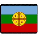 Flag Of The Mapuches Svg Fleece Blanket (Medium)