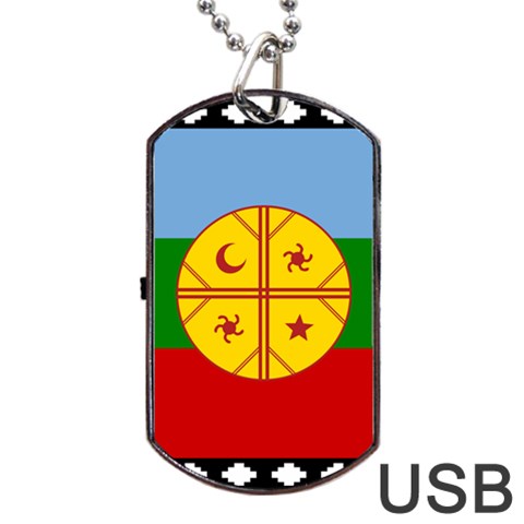 Flag Of The Mapuches Svg Dog Tag USB Flash (One Side) from ArtsNow.com Front