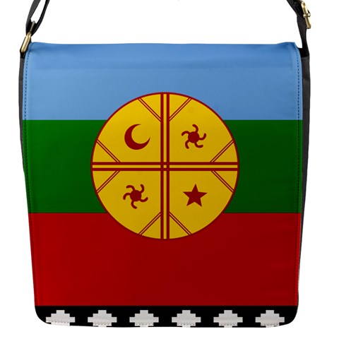 Flag Of The Mapuches Svg Flap Closure Messenger Bag (S) from ArtsNow.com Front