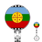 Flag Of The Mapuches Svg Stainless Steel Nurses Watch