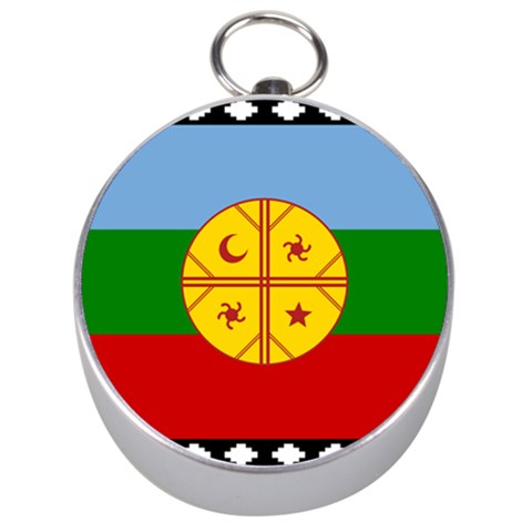 Flag Of The Mapuches Svg Silver Compasses from ArtsNow.com Front