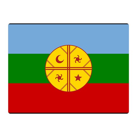 Flag Of The Mapuches Svg Two Sides Premium Plush Fleece Blanket (Mini) from ArtsNow.com 35 x27  Blanket Front