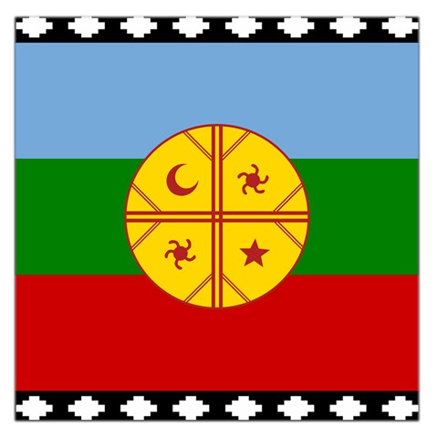 Flag Of The Mapuches Svg Square Satin Scarf (36  x 36 ) from ArtsNow.com Front