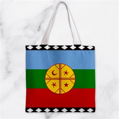 Flag Of The Mapuches Svg Zipper Grocery Tote Bag from ArtsNow.com Back