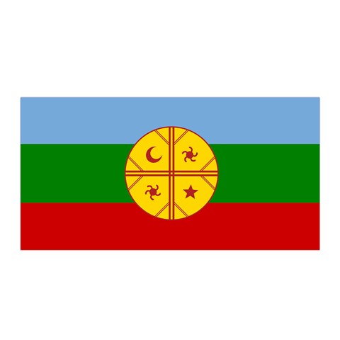 Flag Of The Mapuches Svg Satin Wrap 35  x 70  from ArtsNow.com Front
