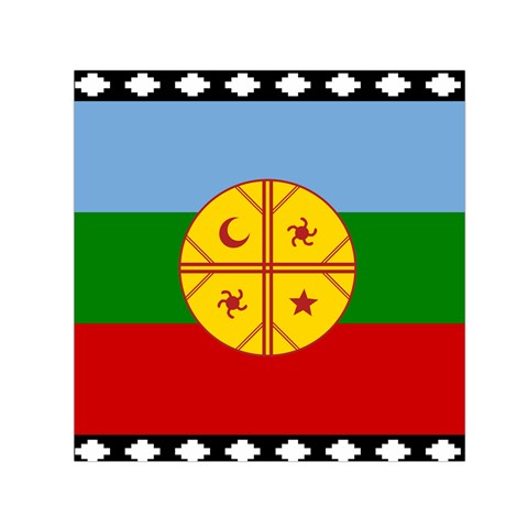 Flag Of The Mapuches Svg Square Satin Scarf (30  x 30 ) from ArtsNow.com Front